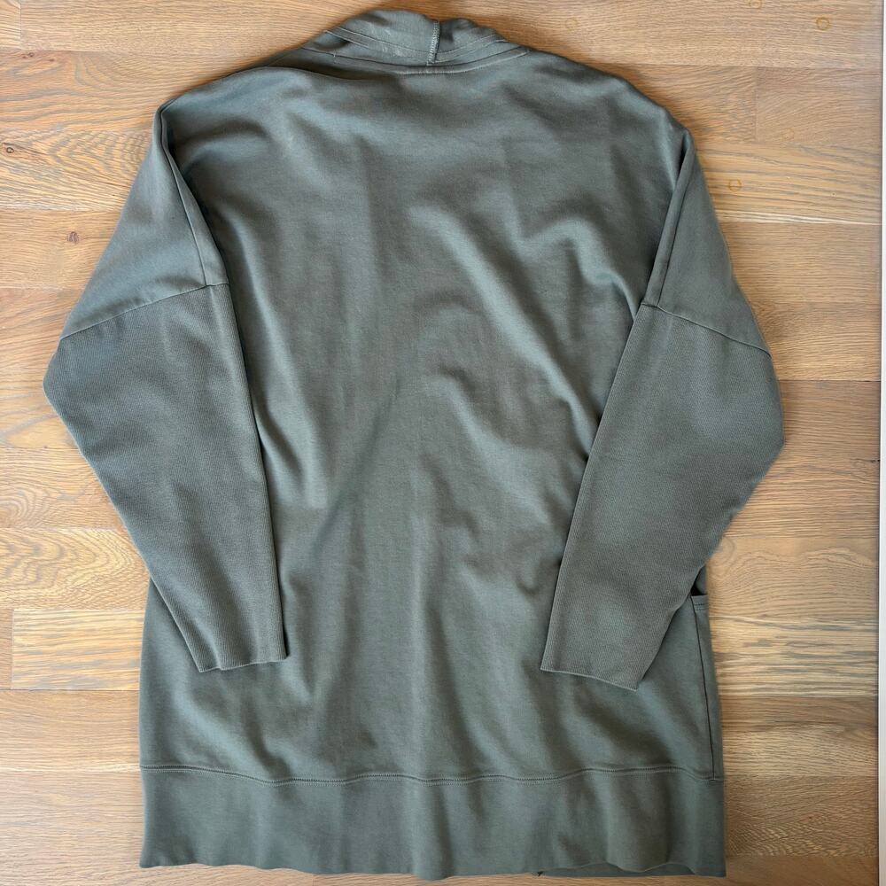 Pact Organic Cotton Airplane Wrap Open Cardigan Sage Green Womens Size XL/XXL - Picture 5 of 11
